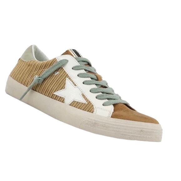 ShuShop Pilar Mismatched Sz 11 Left 10 Right Womens Camel Star Fashion Sneakers - Picture 1 of 14